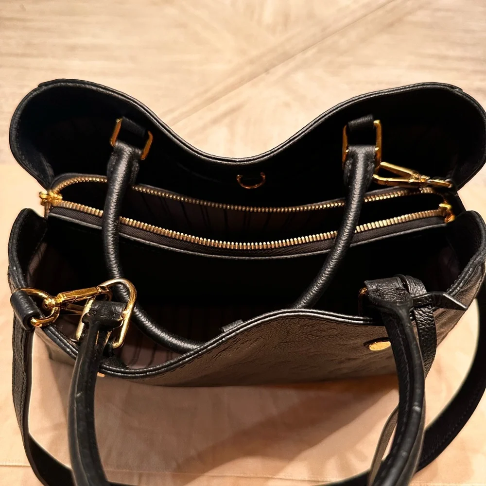 Black Louis Vuitton Montaigne MM Monogram Empriente - Picture 14 of 17